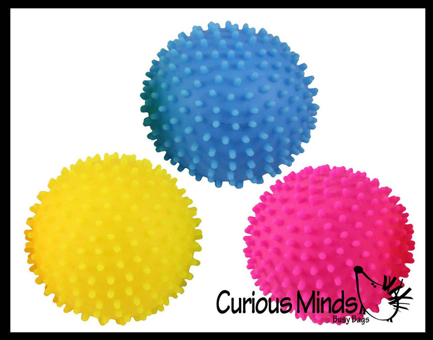 Single Spiky Bumpy Soft Doh Filled 1.7" Stress Ball - Squishy