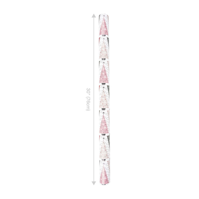 30" x 10' Wrapping Paper | Retro Trees/Retro Multicolor Striped
