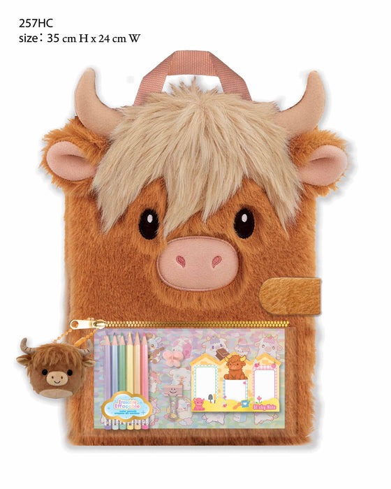 Highland Cow Fuzzy Sketching Fun