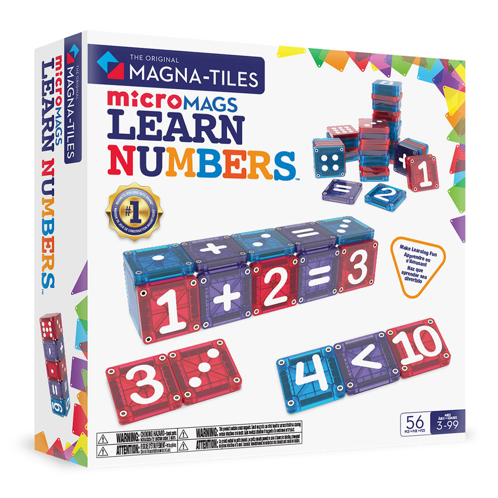 Magna-Tiles microMAGS   Learn   Numbers™   56 Piece Set