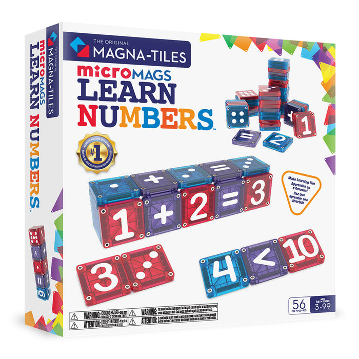 Magna-Tiles microMAGS   Learn   Numbers™   56 Piece Set