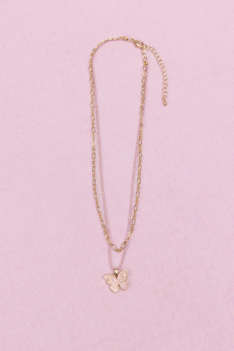 Bubbly Butterfly Necklace