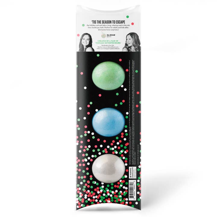 Da Bomb Bath Fizzers Jolly Snow Ball Jingle 3-Pack