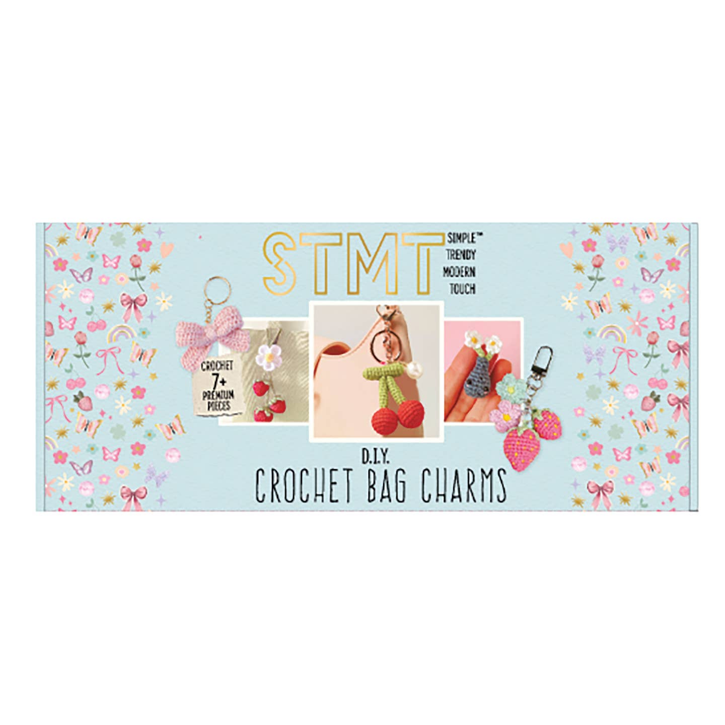 STMT DIY Crochet Bag Charms Intermediate Craft Kit Set