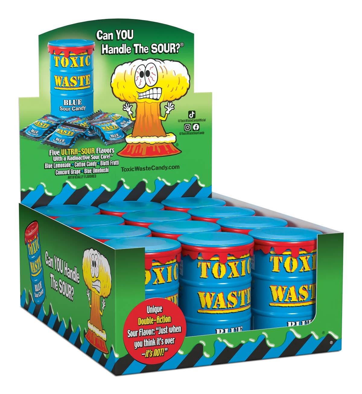 Blue Toxic Waste Sour Candy