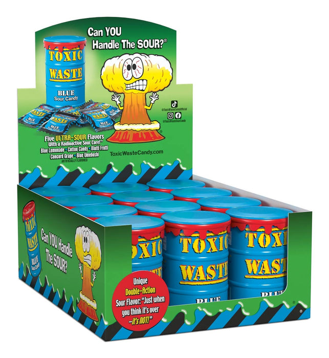 Blue Toxic Waste Sour Candy