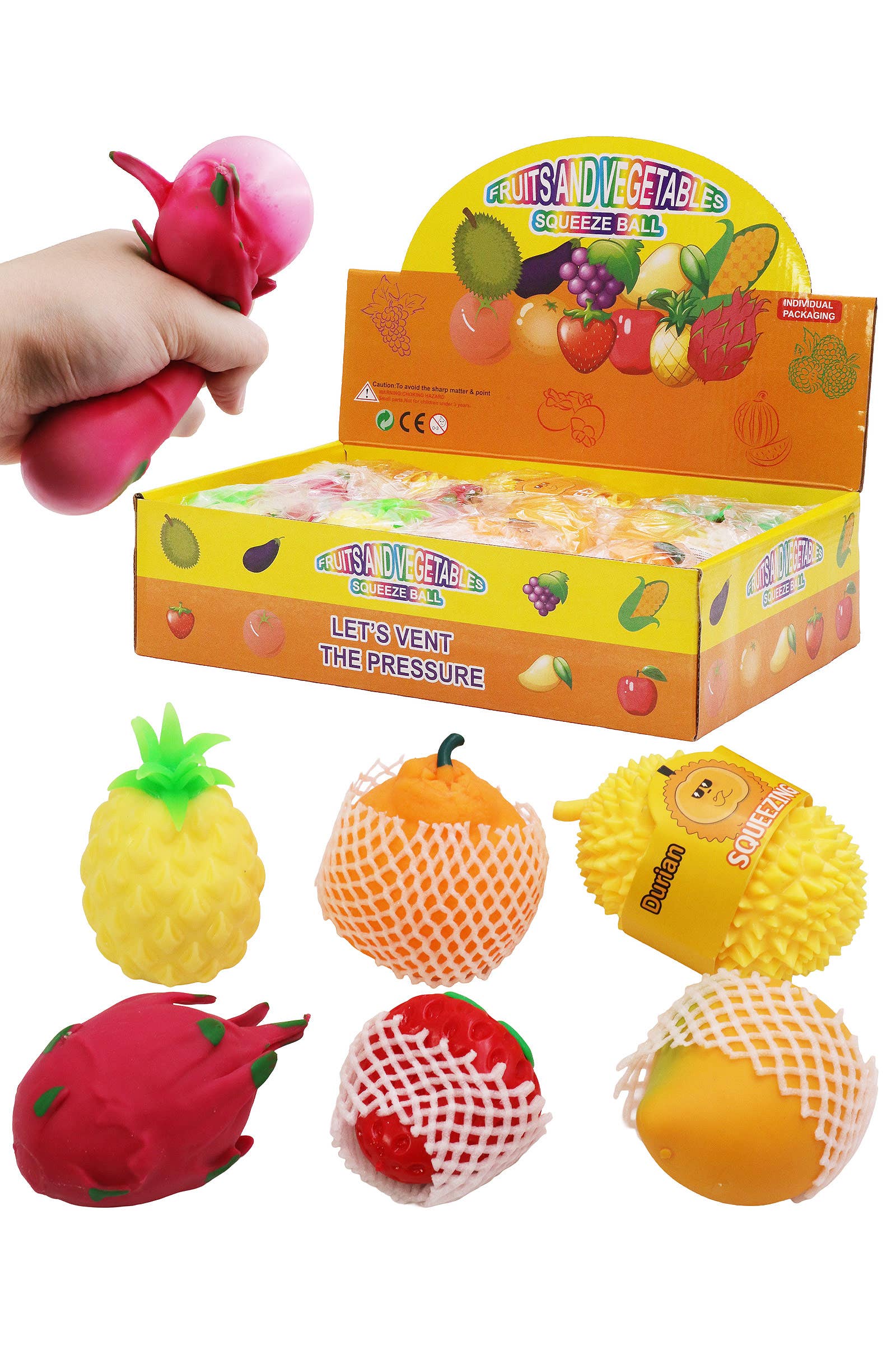 Fruit Mix Fluffy Slime Filled Soft Squishy Toy