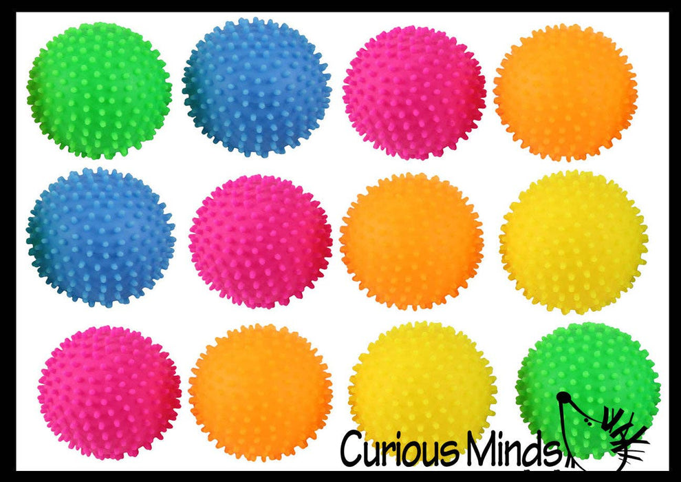 Single Spiky Bumpy Soft Doh Filled 1.7" Stress Ball - Squishy