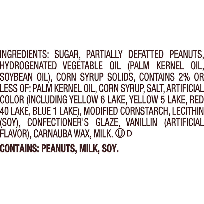 REESE'S PIECES Peanut Butter Christmas Candy Carton 3 oz