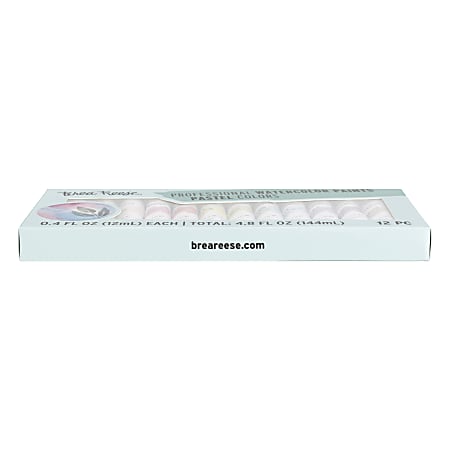 Brea Reese Professional Watercolor Paint Pastel Set 12 Tubes