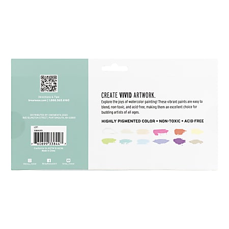 Brea Reese Professional Watercolor Paint Pastel Set 12 Tubes