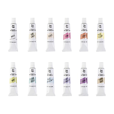 Brea Reese Professional Watercolor Paint Pastel Set 12 Tubes