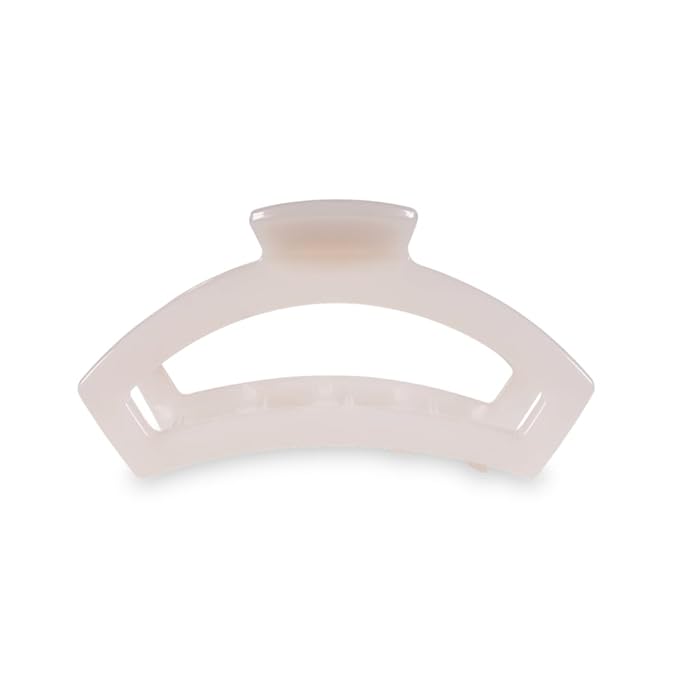 Teleties Large Open Coconut White Claw Clip