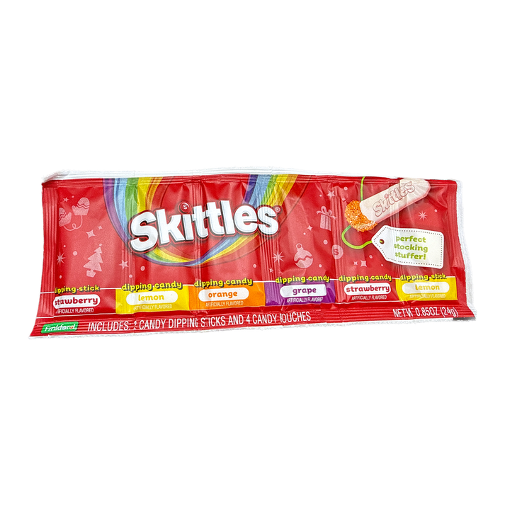 Skittles Holiday Dig N Dips Strip Candy