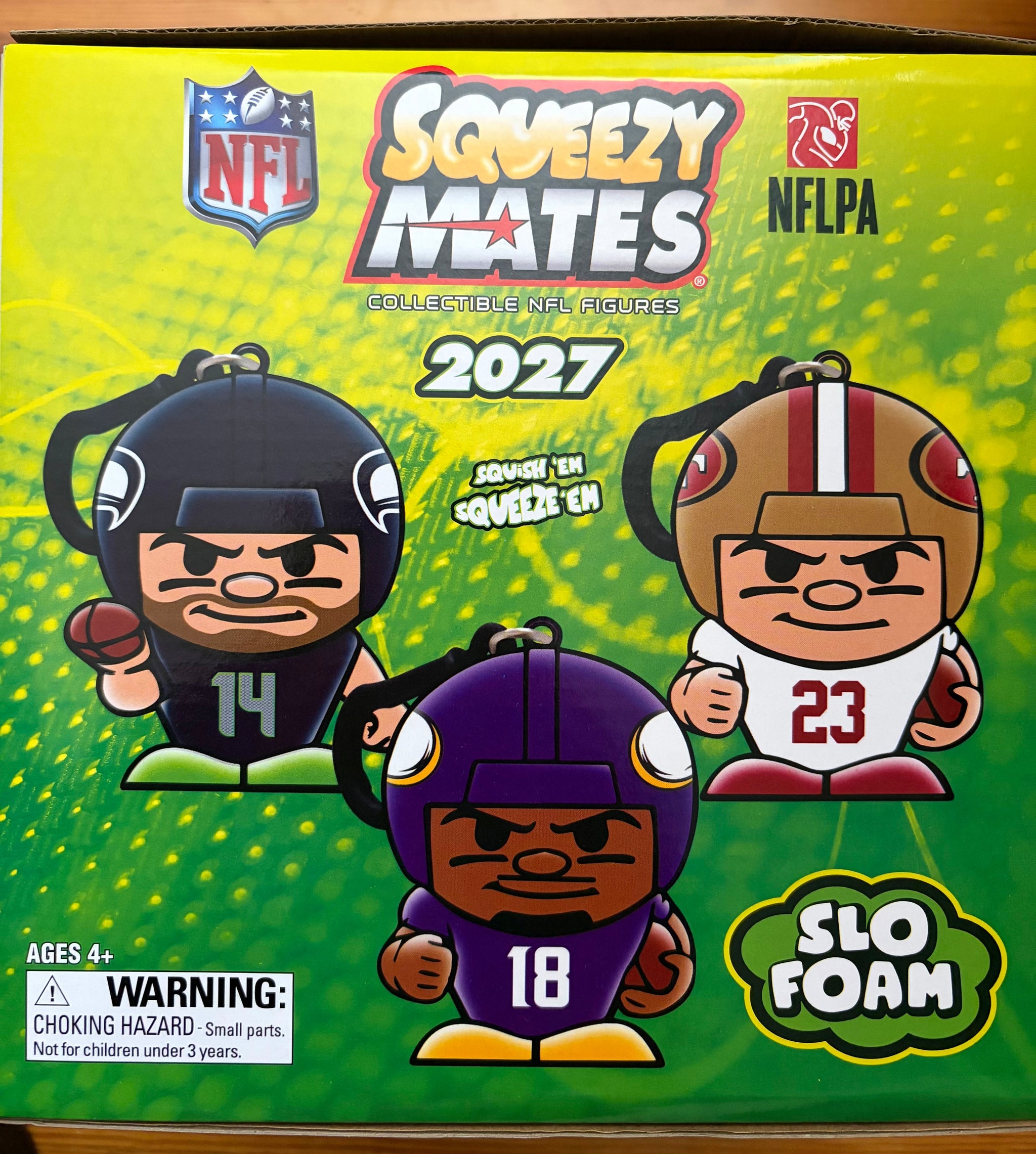 Party Animal SqueezyMates NFL Gravity Feed Box 24 Packs