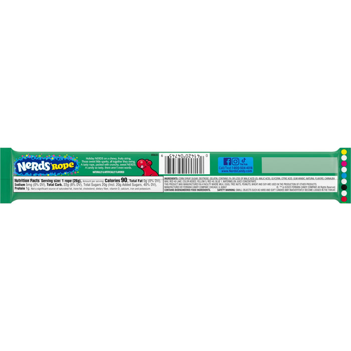 NERDS Holiday Candy Ropes 0.92 oz
