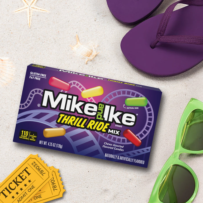 MIKE AND IKE Thrill Ride Mix Chewy Candy 4.25 oz