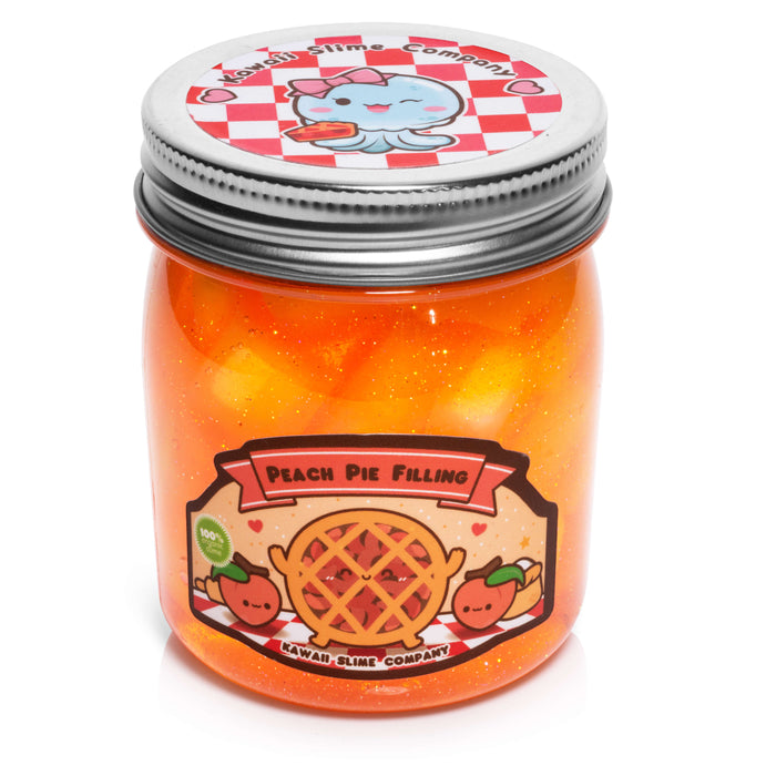 Kawaii Slime Company Peach Pie Filling Jelly Cube Slime