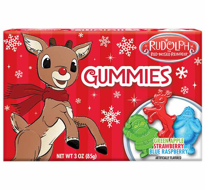 Flix Rudolph Gummy Holiday Theater Box Candy 3 oz