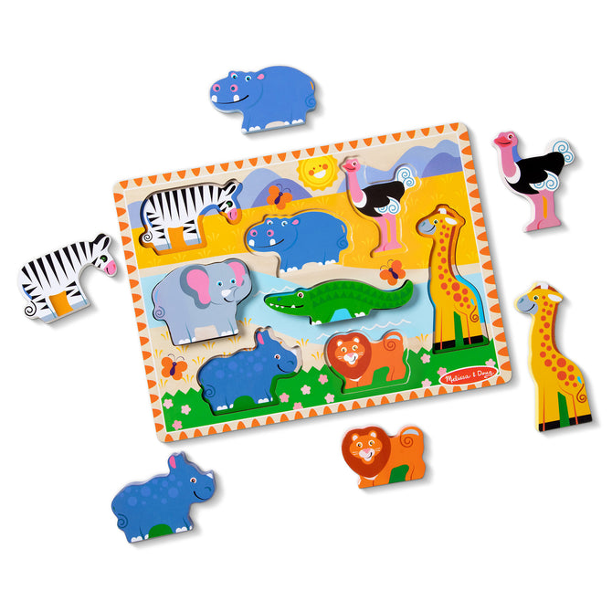 Melissa & Doug Safari Chunky Puzzle