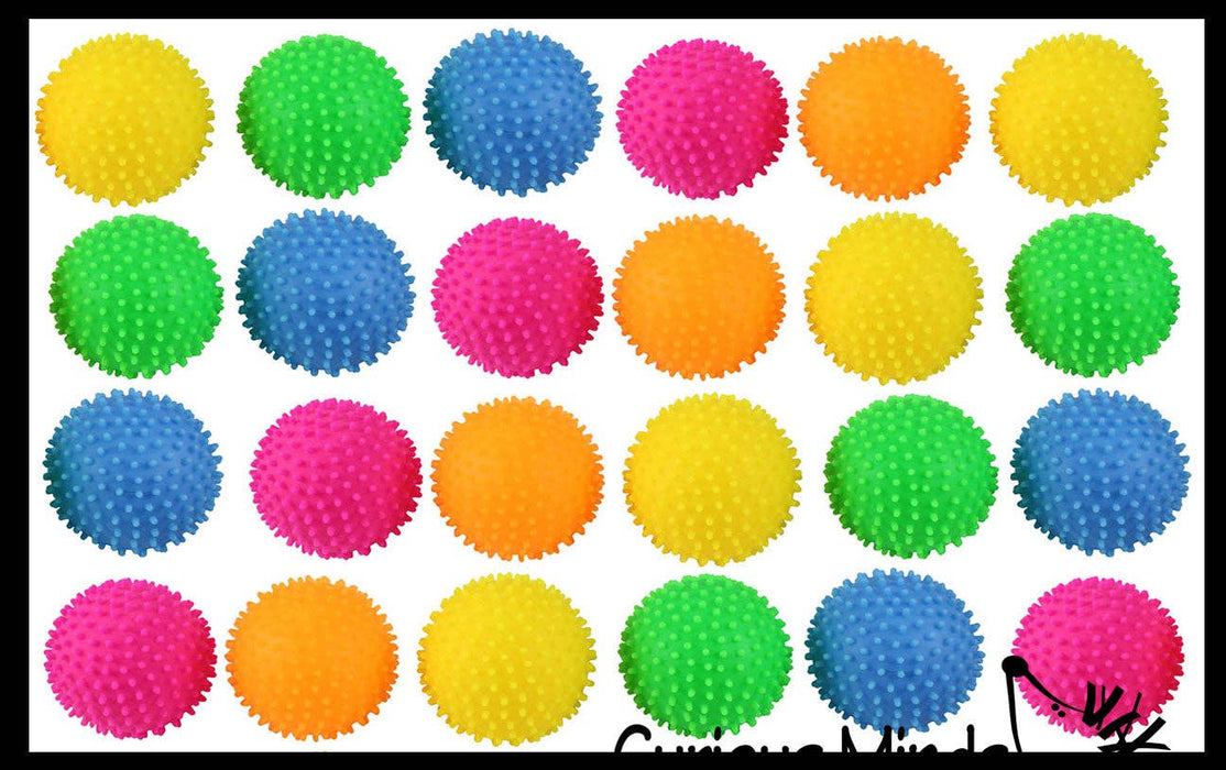 Single Spiky Bumpy Soft Doh Filled 1.7" Stress Ball - Squishy