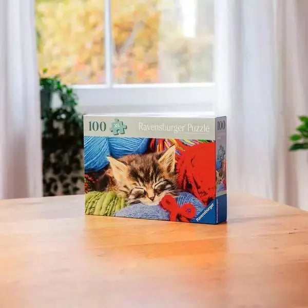 Wool Cat - 100 Piece Jigsaw Puzzle by Ravensburger