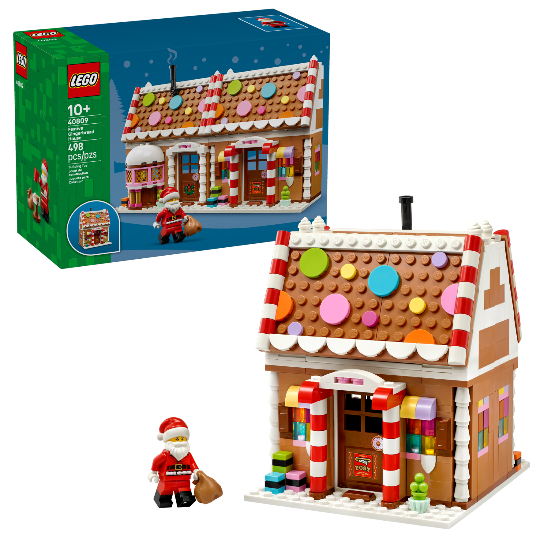 LEGO Festive Gingerbread House 40809 Building Toy Set