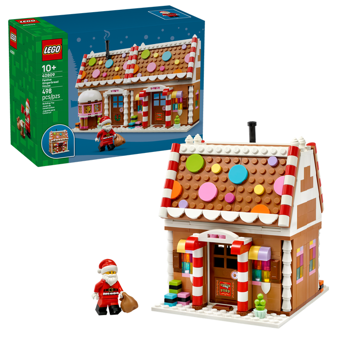 LEGO Festive Gingerbread House 40809 Building Toy Set