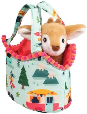 Douglas Sassy Pet Sak Camping with Fawn 6-Inch Stuffed Toy