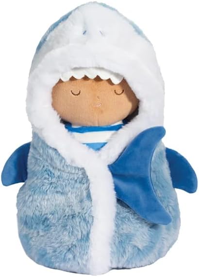 Douglas Baby Hug Shark Soft Plush Toy Grey Small