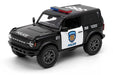 KiNSMART 2022 Ford Bronco Die-Cast Police Model Car 5-Inch