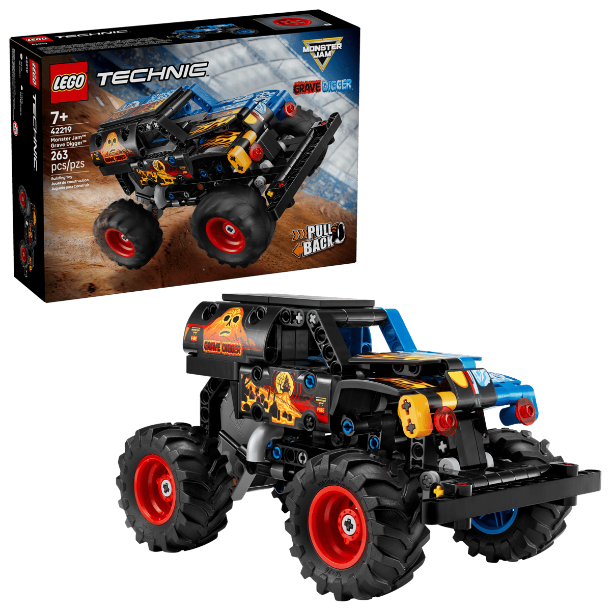 LEGO TECHNIC Monster Jam: Grave Digger and Fire and Ice