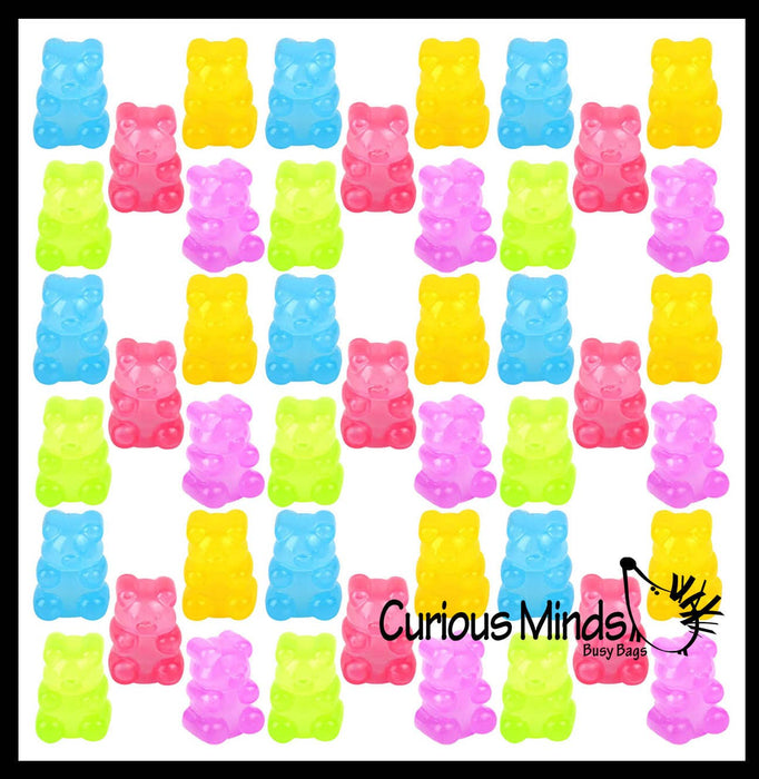 Single 1 -2" Gummy Bear Shaped Ball - Thick Glue/Gel Syrup Molasses