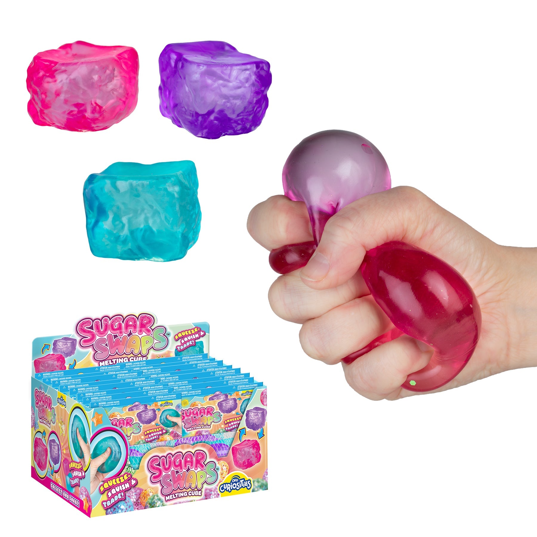 ORB Toys Sugar Swaps Ice Cubes Translucent Sensory Fidget Toy
