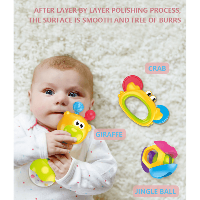 10 Piece Baby Rattles
