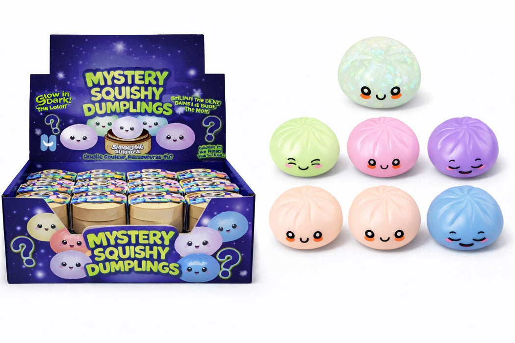 Single 4" Mystery Squishy Dumpling - Glow in the Dark