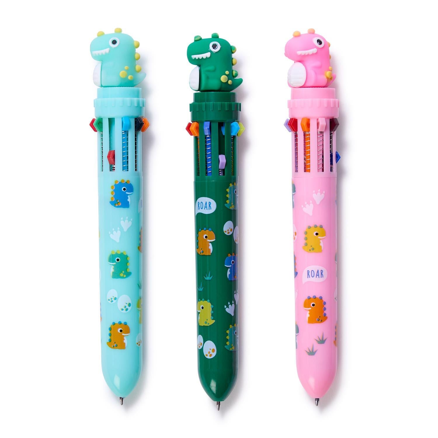 Dino-Mite Dinosaur 10 Color Click Pen