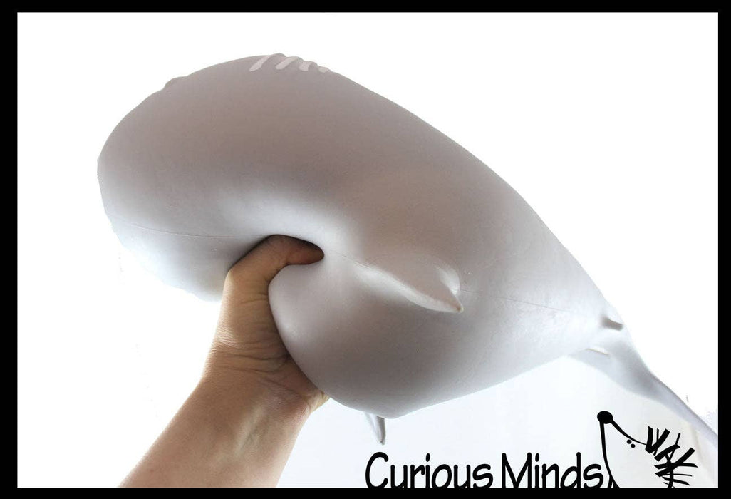 Single Jumbo 21.5" Shark Soft Squishy Squeeze Stress Ball