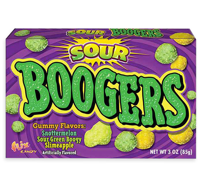 Flix Candy Box of Boogers Sour Gummy Theater 3oz