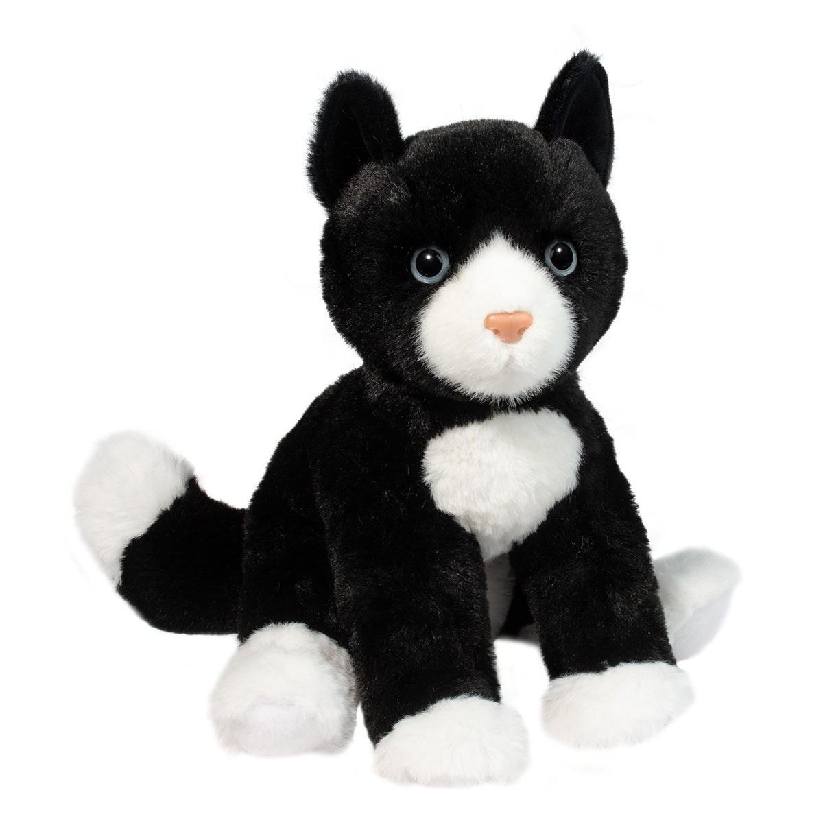 Douglas Cuddle Toy Beckie Black and White Cat Plush 10-Inch