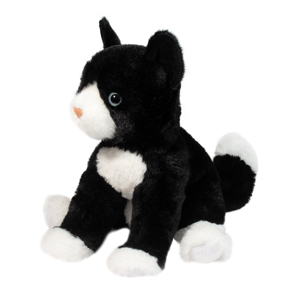 Douglas Cuddle Toy Beckie Black and White Cat Plush 10-Inch