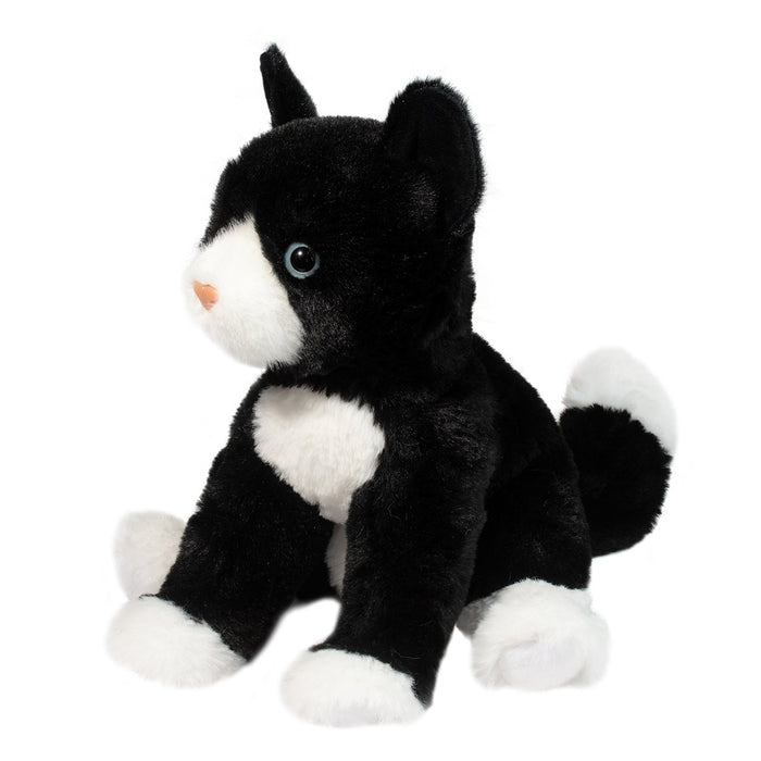Douglas Cuddle Toy Beckie Black and White Cat Plush 10-Inch