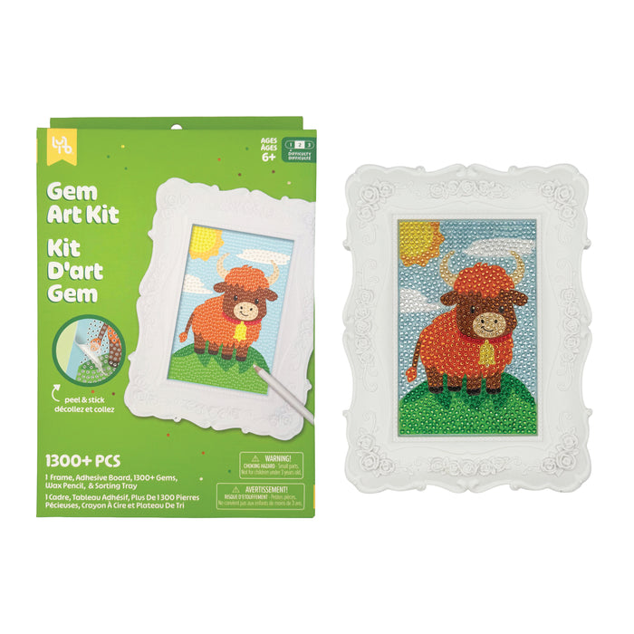 Framed Gem Art Kit - Highland Cow