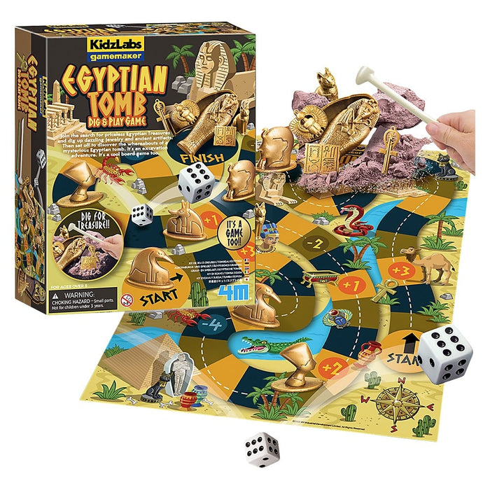 KidzLabs Egyptian Tomb Dig and Play Game 6.6in x 8.5in