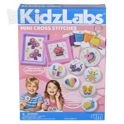 KidzLabs Mini Cross-Stitch Buttons Craft Set