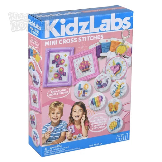KidzLabs Mini Cross-Stitch Buttons Craft Set