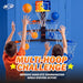 Over-the-Door 7-Hoop Race Basketball Pyramid Set