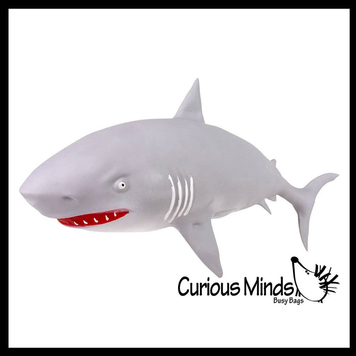 Single Jumbo 21.5" Shark Soft Squishy Squeeze Stress Ball