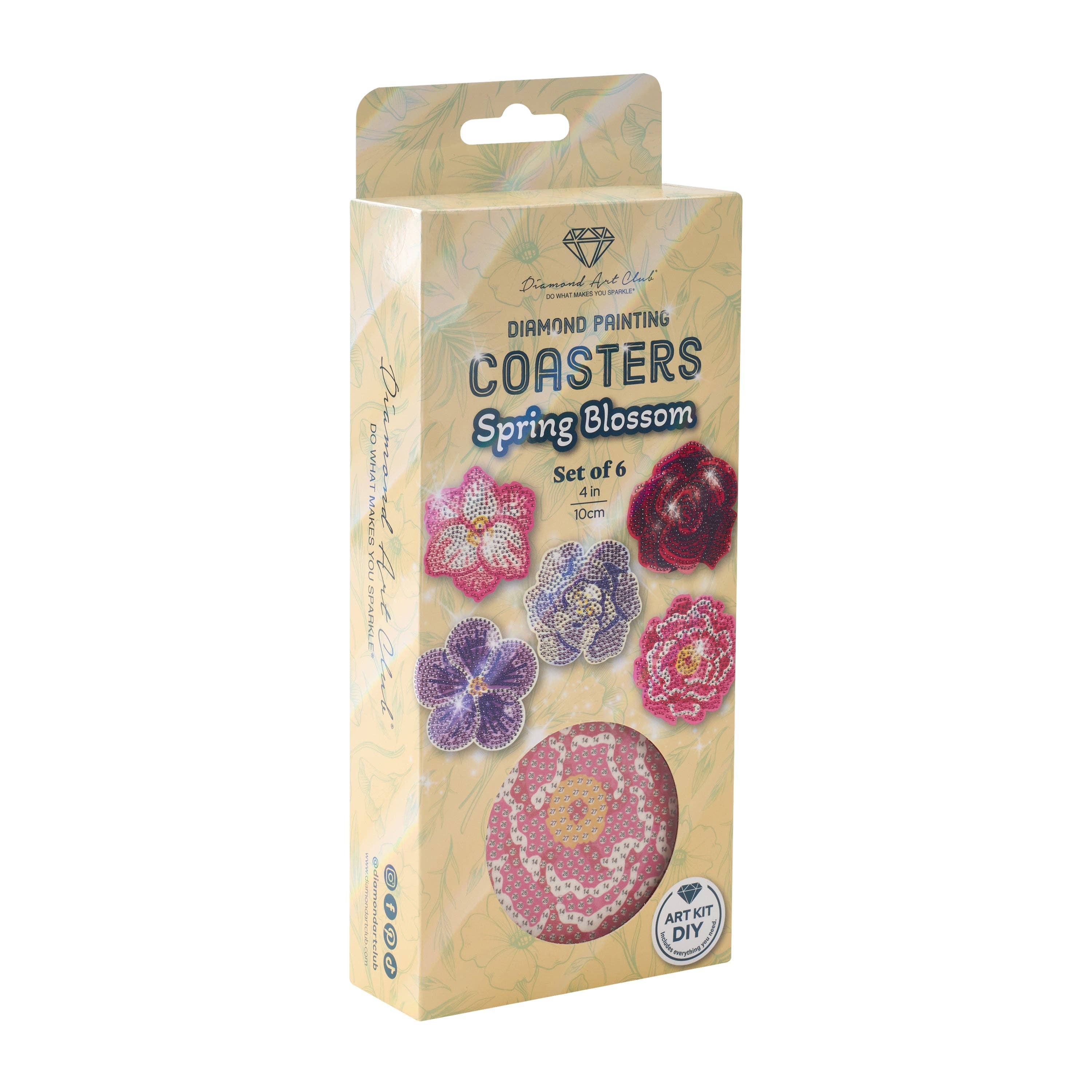 Coasters - Spring Blossom Diamond Art