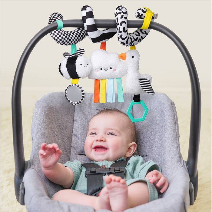 Contrast Itzy Bitzy Spiral Car Seat Activity Toy